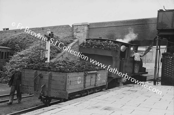 WEST CLARE RAILWAY   TRAIN WITH GOODS WAGON IN STATION